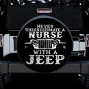 Never Underestimate A Nurse With A Jeep Car Spare Tire Cover