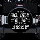 Never Underestimate An Old Lady With A Jeep Car Spare Tire Cover