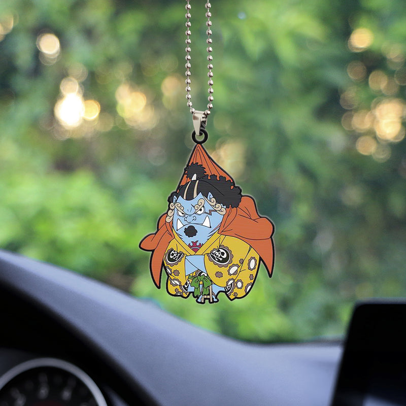 One Piece Anime Jinbe Car Ornament Custom Car Accessories Decorations