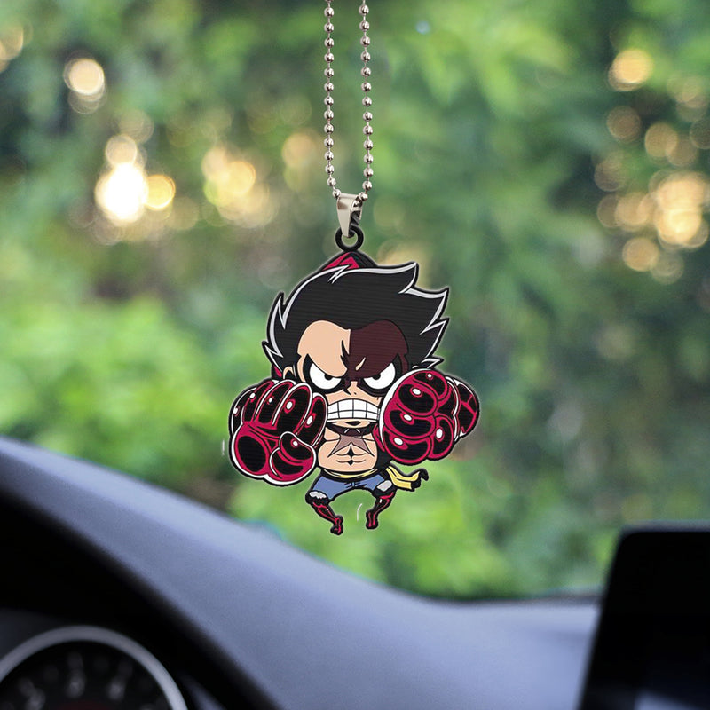 One Piece Anime Luffy Gear 4 Car Ornament Custom Car Accessories Decorations
