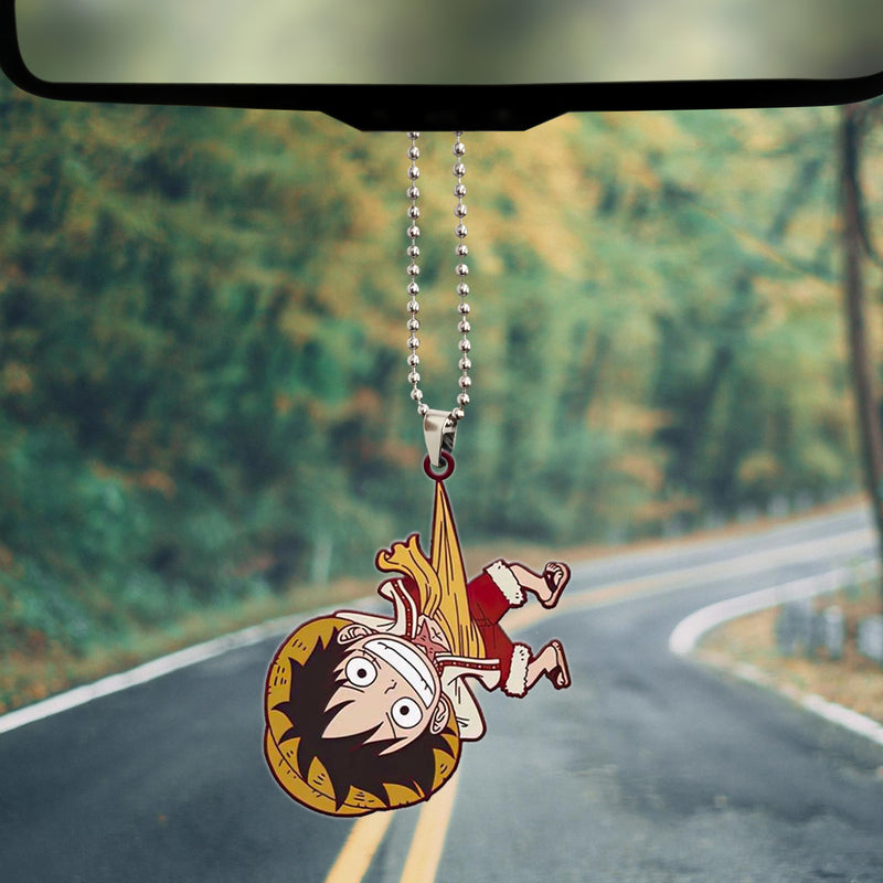 Luffy Cute Hanging Anime Car Ornament Custom Car Accessories Decorations