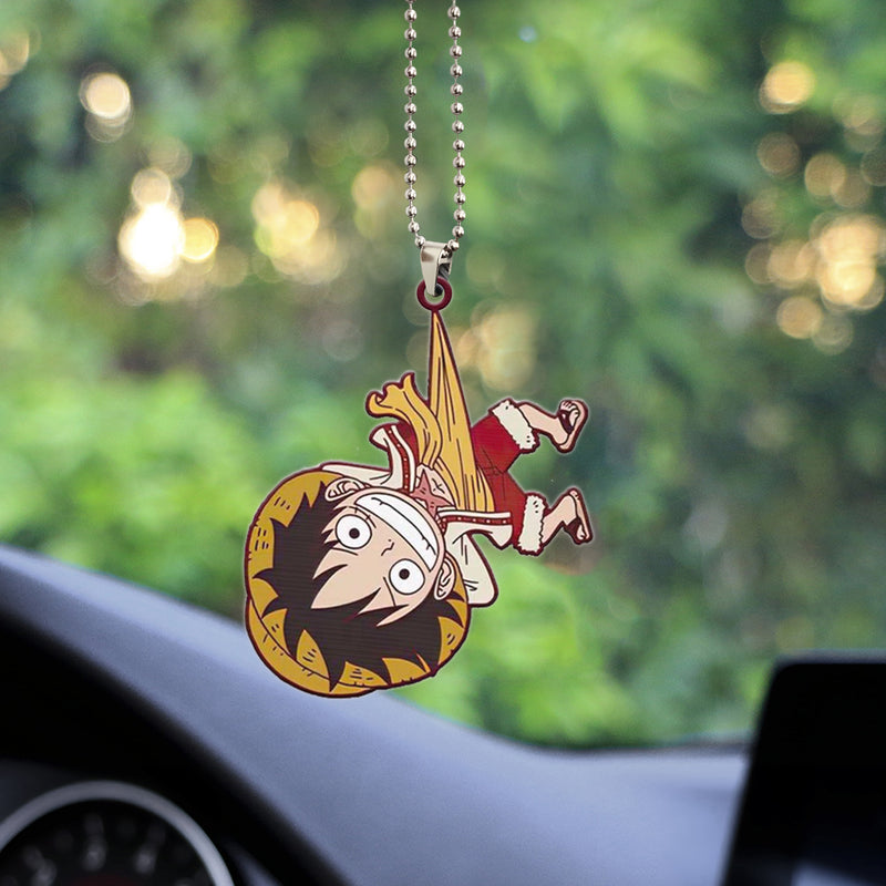 Luffy Cute Hanging Anime Car Ornament Custom Car Accessories Decorations