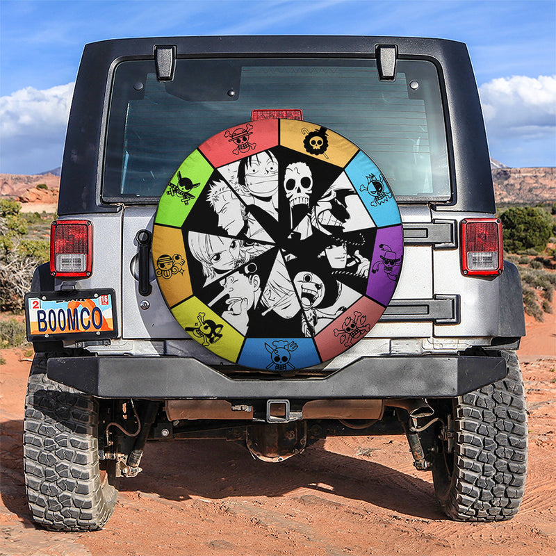 One Piece Logo Car Spare Tire Covers Gift For Campers