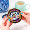 One Piece Luffy Gear 5 Stained Glass Drink Coasters