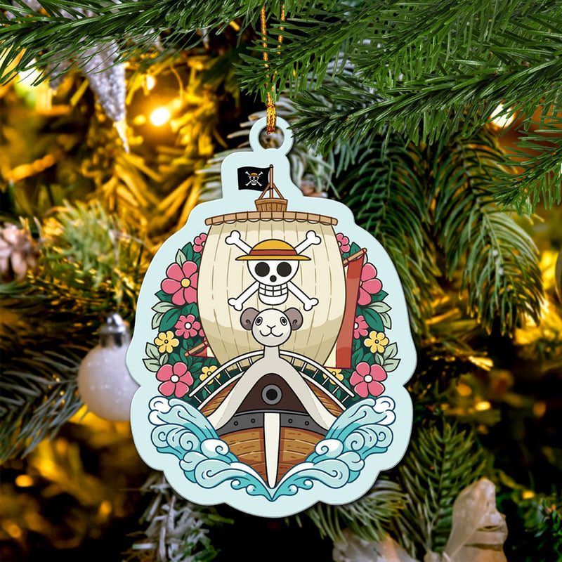 One Piece Ship Mica Ornament Perfect Gift For Holiday