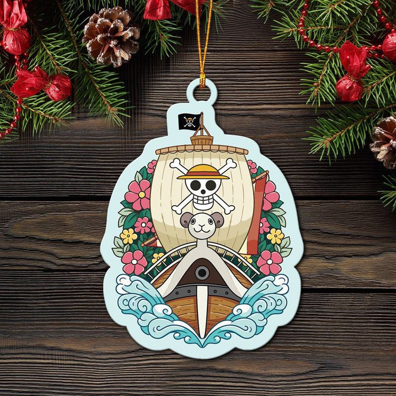 One Piece Ship Mica Ornament Perfect Gift For Holiday