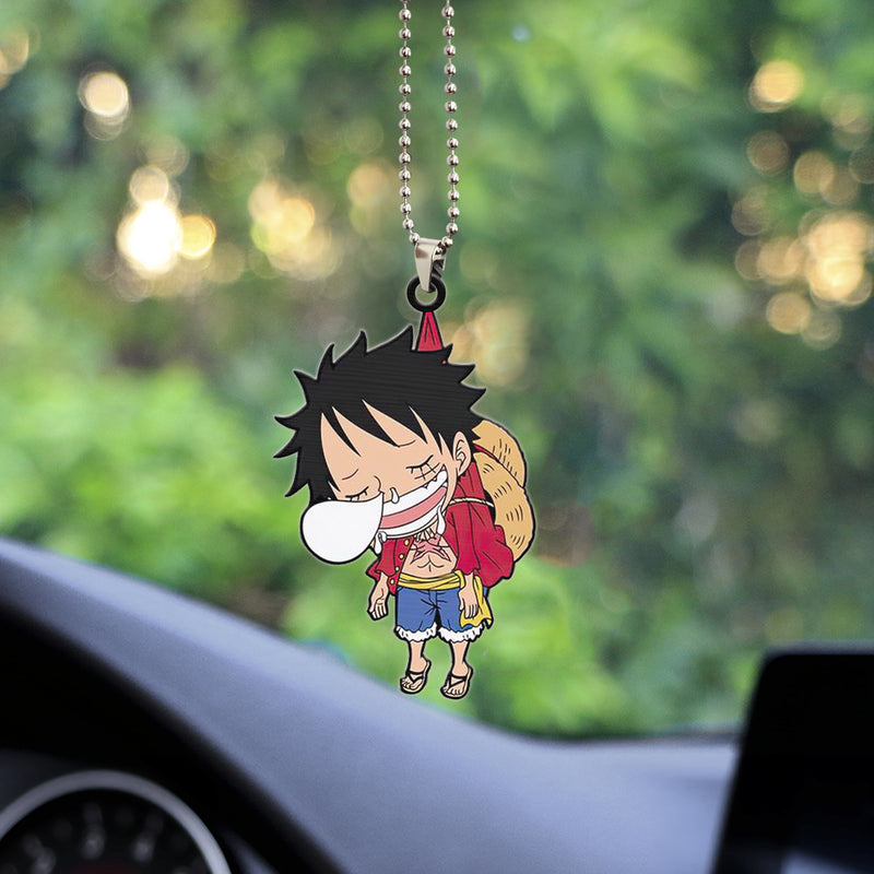 One Piece Luffy Sleep Car Ornament Custom Car Accessories Decorations