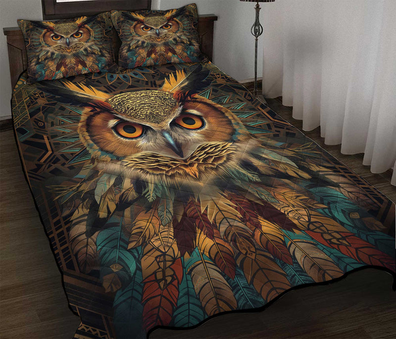 Native American Owl Quilt Bed Sets