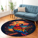 Parrot Round Rug