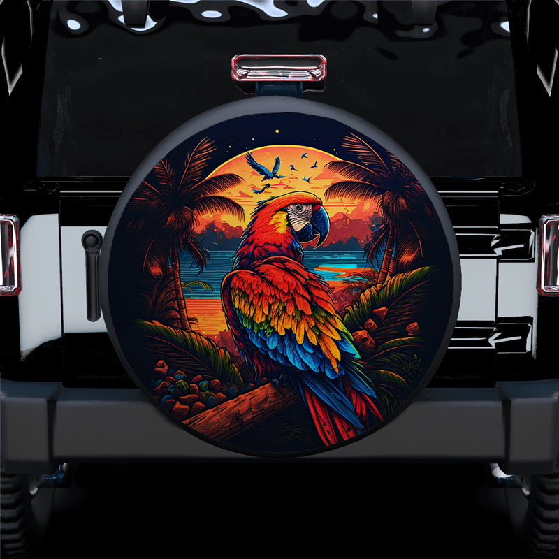 Parrots Bird Car Spare Tire Covers Gift For Campers