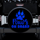 Paw On Board Blue Car Spare Tire Cover