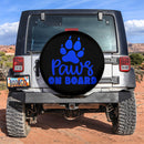 Paw On Board Blue Car Spare Tire Cover