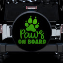 Paw On Board Green Car Spare Tire Cover