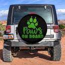 Paw On Board Green Car Spare Tire Cover