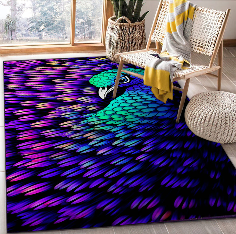 Peacock Carpet Rug Home Room Decor