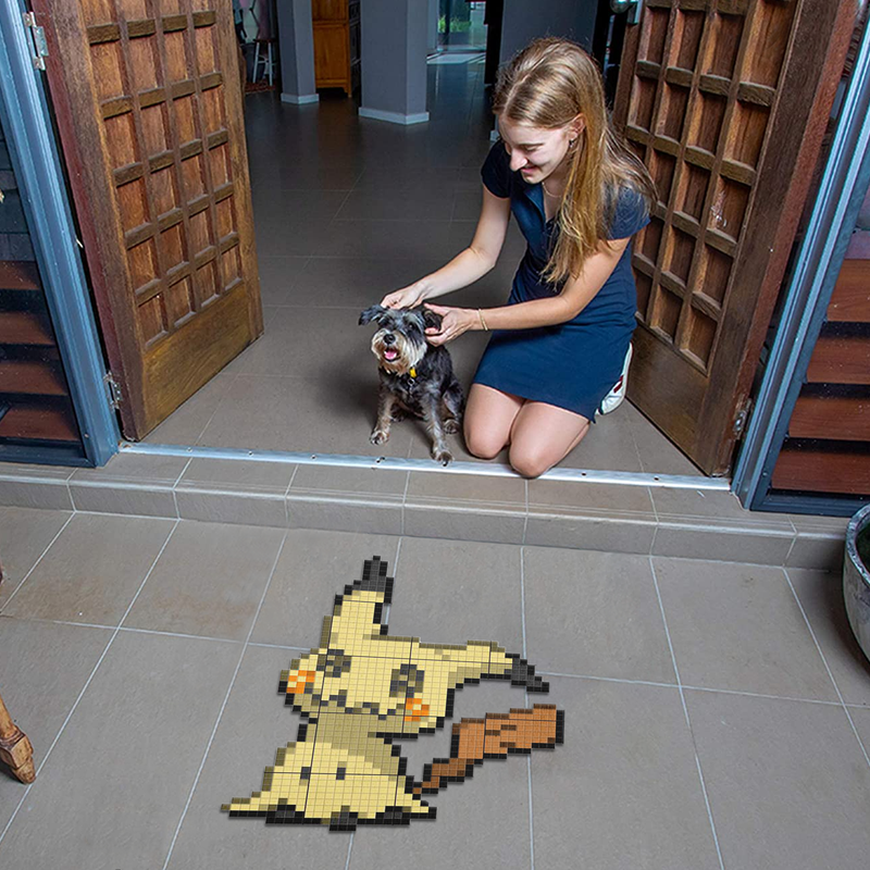 Mimikyu Pokemon Pixel Custom Shape Rubber Doormat Home Decor