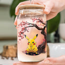 Pikachu Cherry Blossom Glass Can