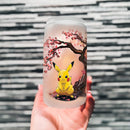 Pikachu Cherry Blossom Glass Can