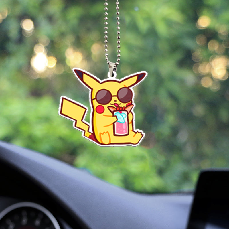 Pikachu Summer Pokemon Car Ornament Custom Car Accessories Decorations