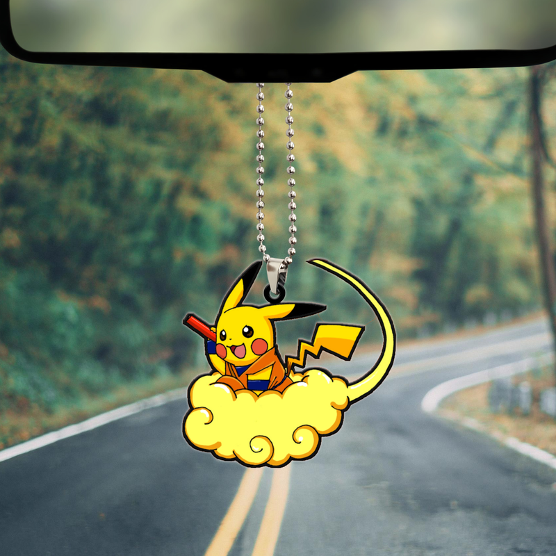 Pikachu X Dragon Ball Goku Car Ornament Custom Car Accessories Decorations