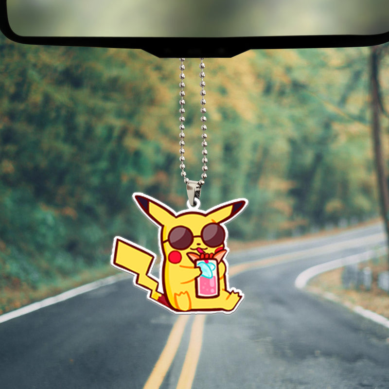 Pikachu Summer Pokemon Car Ornament Custom Car Accessories Decorations