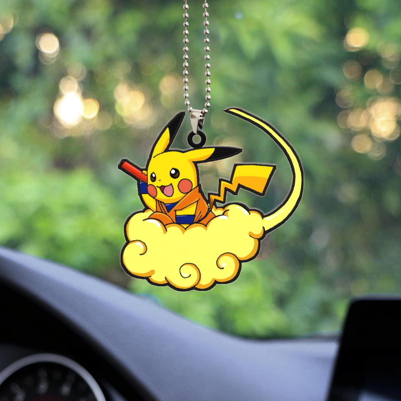 Pikachu X Dragon Ball Goku Car Ornament Custom Car Accessories Decorations