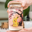 Pikachu Japan Cherry Blossom Glass Can
