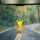 Pikachu Get In Sit Down Shut Up Hang On Car Ornament Custom Car Accessories Decorations