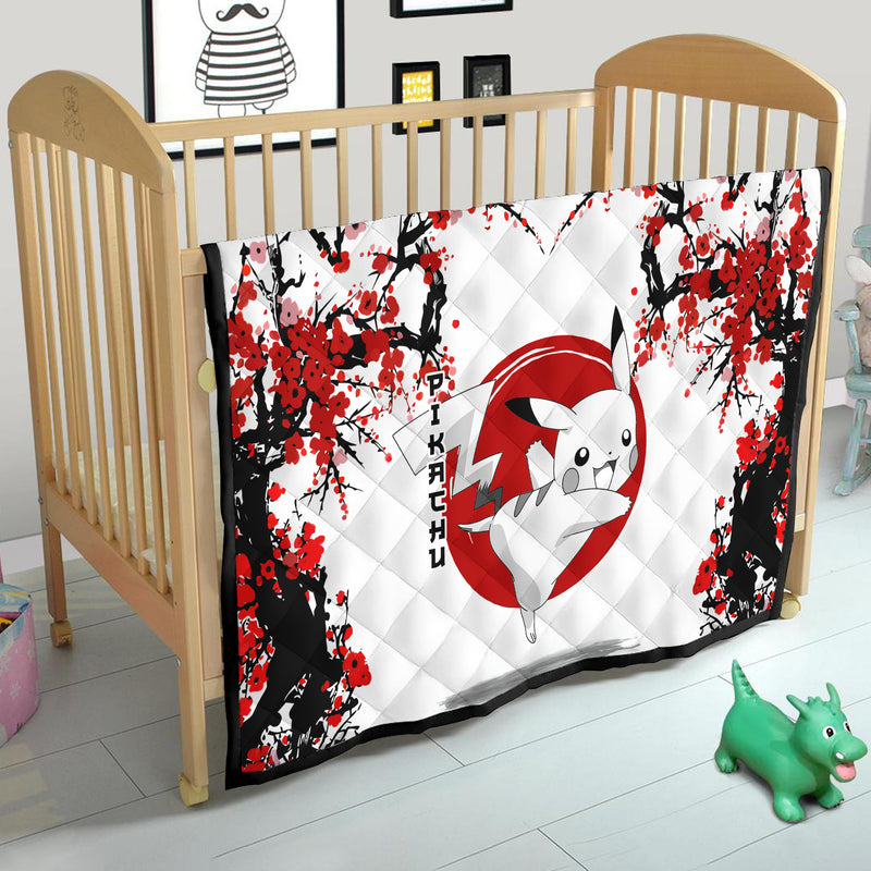 Pikachu Japan Style Quilt Blanket