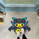 Mega Charizard X Pikachu Pixel Custom Shape Rubber Doormat Home Decor