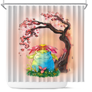 Venusaur Cherry Blossom Japan Shower Curtain
