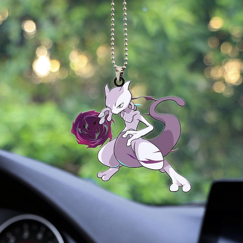 Pokemon Legend Mewtwo Car Ornament Custom Car Accessories Decorations