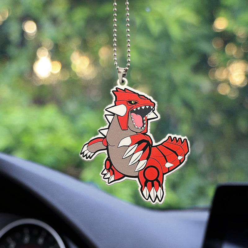 Groudon Legendary Pokemon Car Ornament Custom Car Accessories Decorations