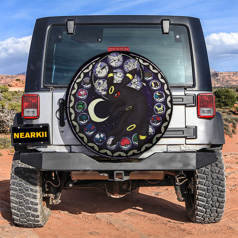 Umbreon Pokemon Eevee Evolution Car Spare Tire Covers Gift For Campers