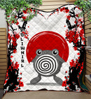 Poliwhirl Japan Style Quilt Blanket