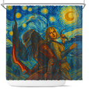 Predator Badlands Dek And Thia Starry Night Shower Curtain