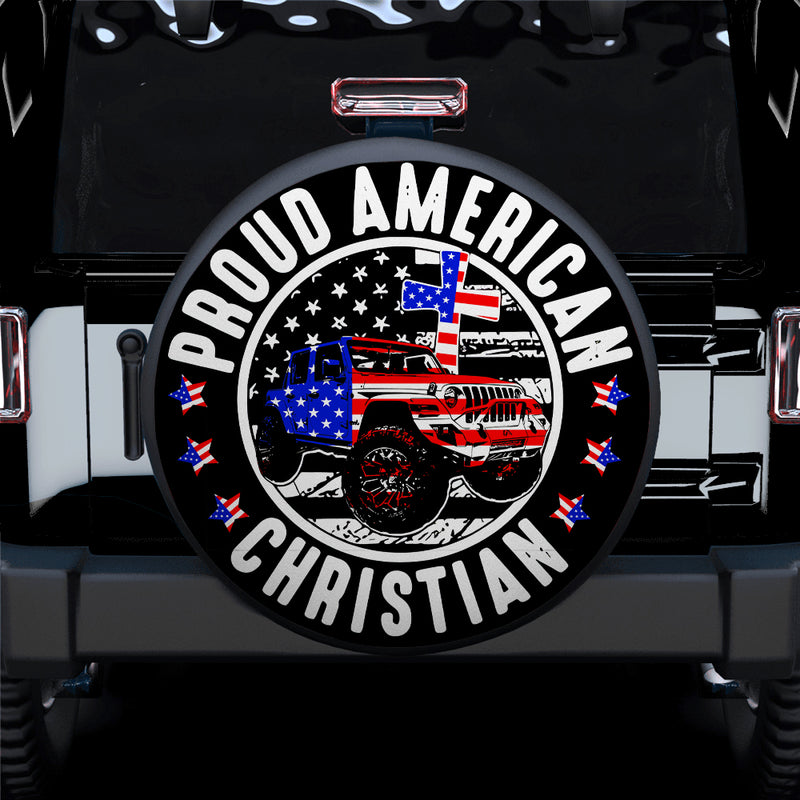 Proud American Christian Car Spare Tire Cover