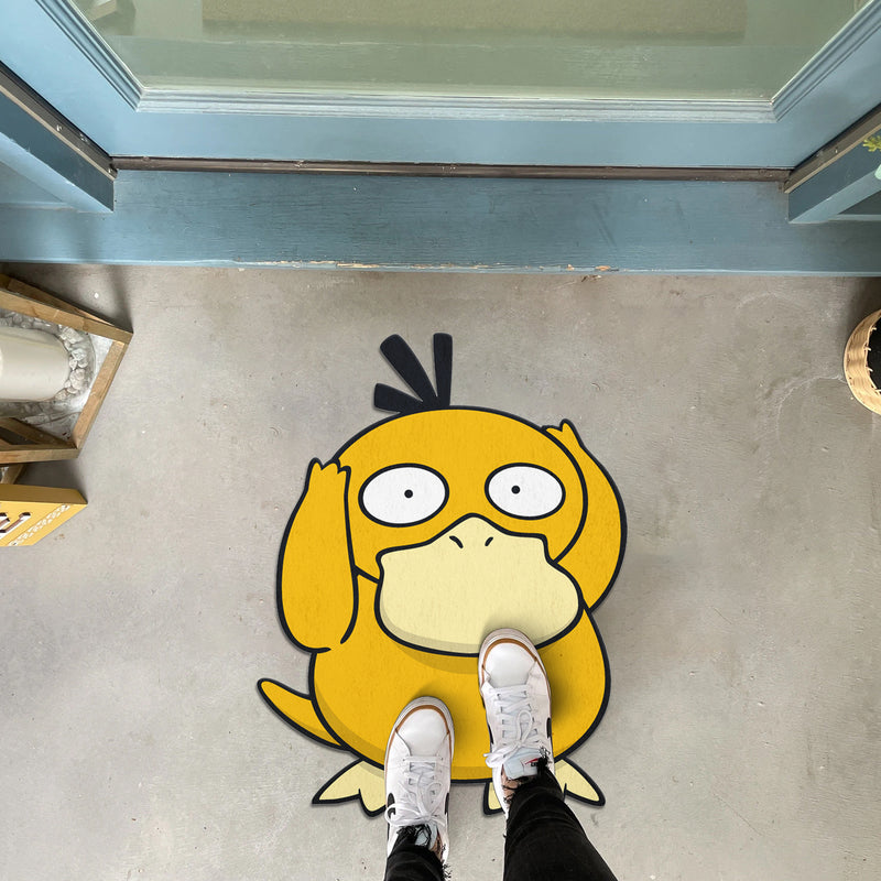 Psyduck Pokemon Character Anime Custom Shape Rubber Doormat Home Decor