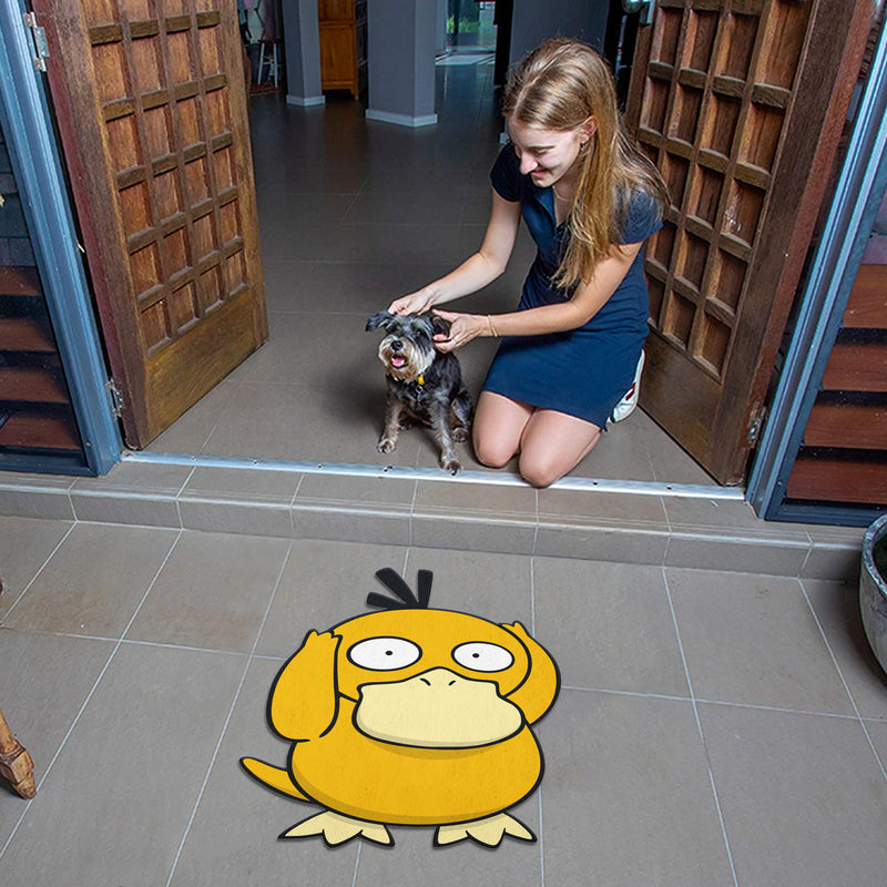 Psyduck Pokemon Character Anime Custom Shape Rubber Doormat Home Decor