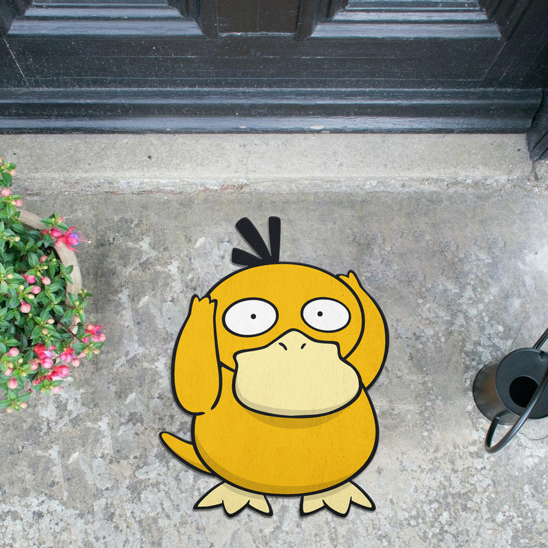 Psyduck Pokemon Character Anime Custom Shape Rubber Doormat Home Decor