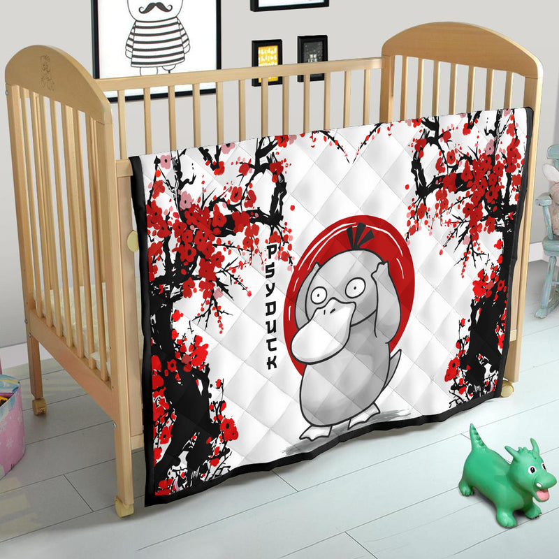 Psyduck Japan Style Quilt Blanket