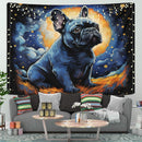 Pug Starry Night Tapestry Room Decor