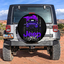 Purple Jeep Girl Car Spare Tire Cover