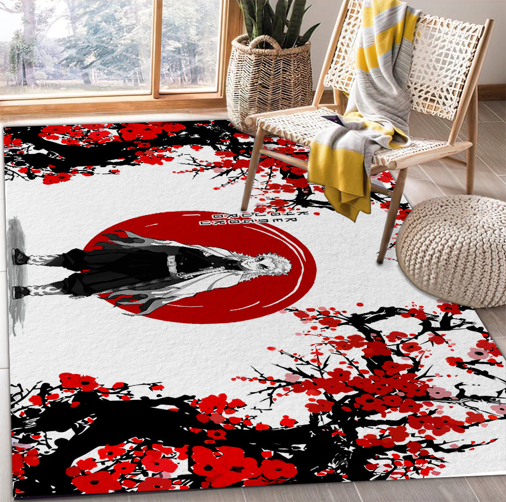Rengoku Demon Slayer Japan Style Carpet Rug Home Room Decor