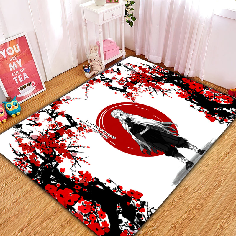 Rengoku Demon Slayer Japan Style Carpet Rug Home Room Decor