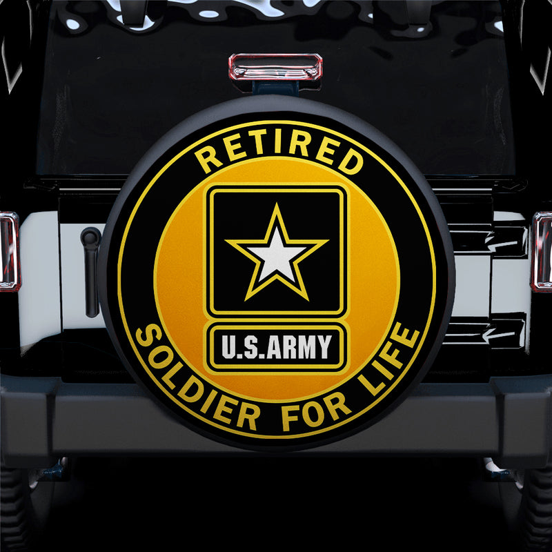 Retired Us Army Car Spare Tire Covers Gift For Campers