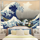 Rick And Morty The Great Wave Tapestry Room Decor