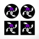 Robin One Piece Icon Skull Ceramic Drink Coasters