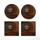 Rottweiler Dog Ceramic Drink Coasters