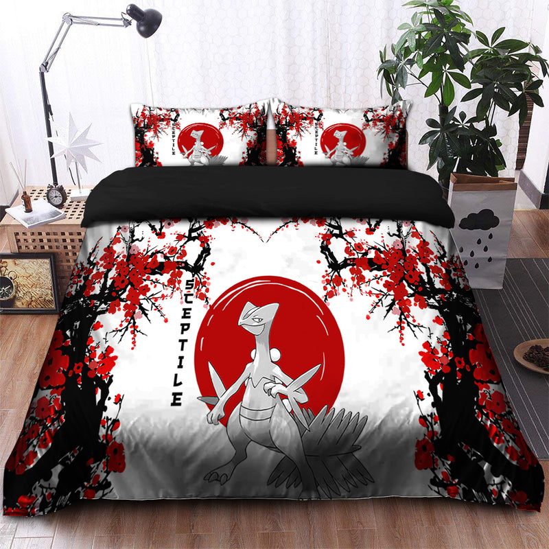 Sceptile Pokemon Japan Style Bedding Set Duvet Cover And 2 Pillowcases